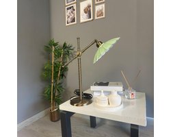 Bamyum Risso retro tafellamp met kabel, nachtlamp, woonkamer, vintage tafellamp mintgroen