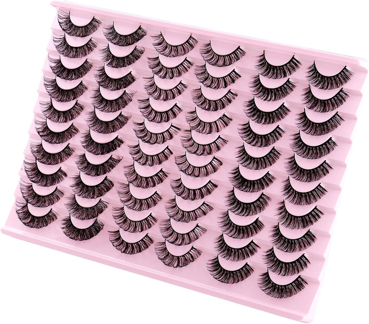Valse Wimpers 30 Pairs - Fluffy Dikke Nepwimpers - 3D Volume C Krul - Perfect voor dagelijks gebruik - ShopVlot