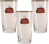 Stella Artois Boerke Bierglas - 25cl (Set van 3) - Origineel glas van de brouwerij - Nieuw