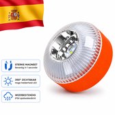 V16 Noodlamp Alarmlicht - Oranje - met Magneet - USB Oplaadbaar