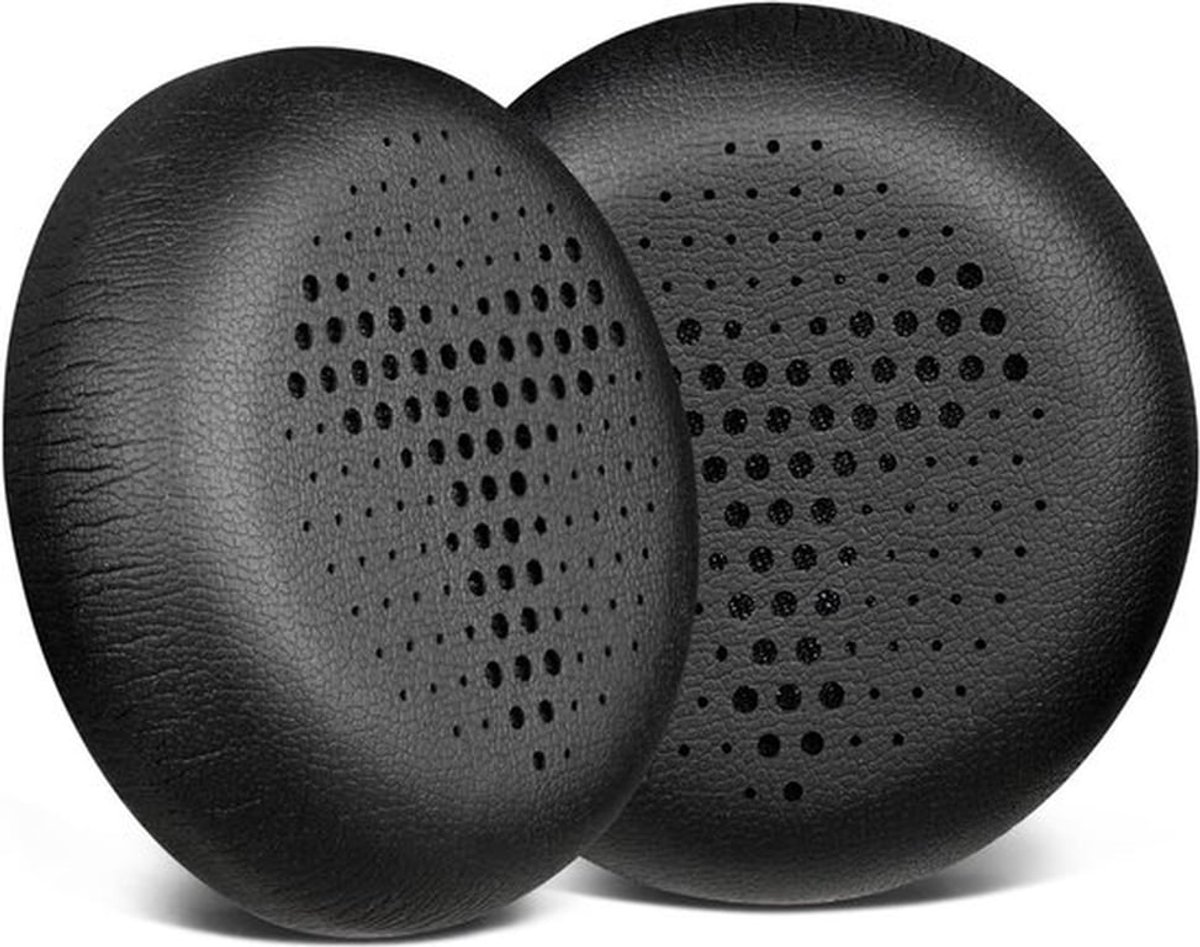Professionele Vervangende Oorkussens voor Draadloze Bluetooth Hoofdtelefoons, Zacht Eenvoudig Te Vervangen Earpads van Kunstleer - Zwart