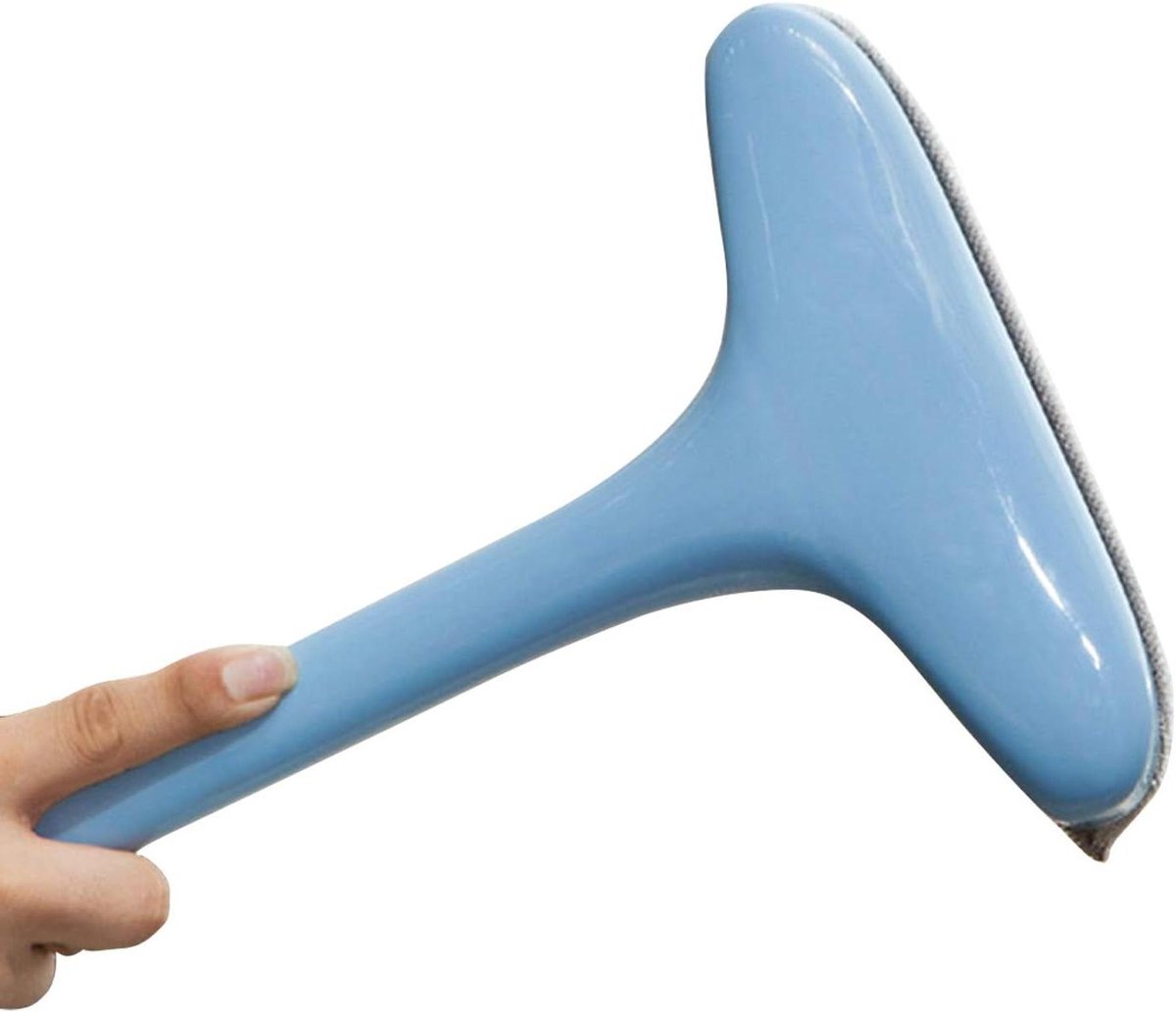 Raamzuiger Schoonmaker - Raamborstel Wisser - Schermen Reinigen - Lange Intrekbare Handgreep - 54 x 21 cm - Blauw