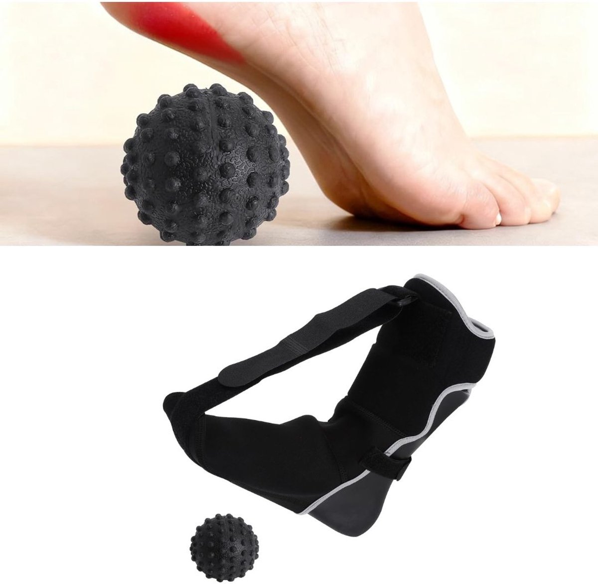 Zavio® Nachtspalk Hielspoor - Zooltjes Brace - Zwart