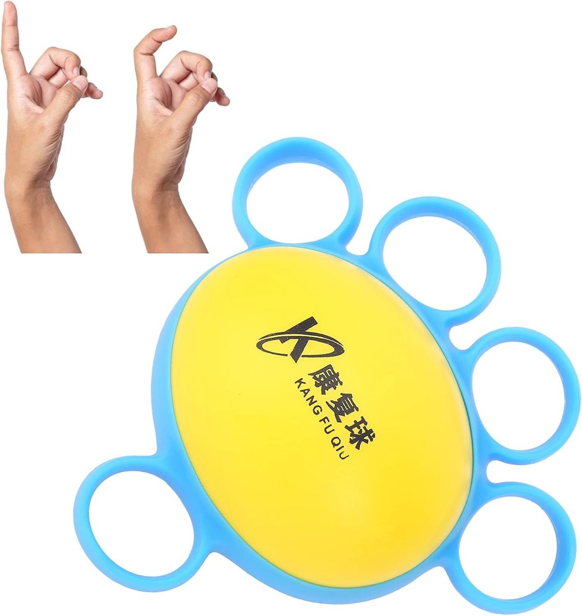 Vingerkracht Trainingsbal voor Hand- en Vingersterkte, Spierversterking en Grip Oefeningen, Blauw
