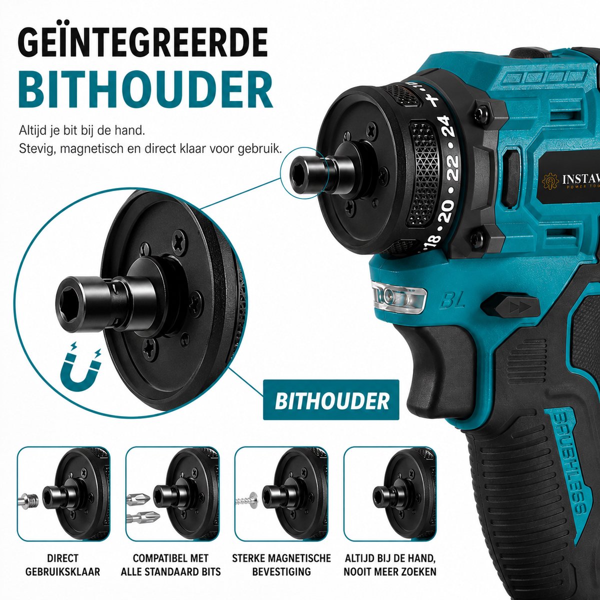 Makita Instava Accu Schroefboormachine - Zonder Accu thumbnail 4
