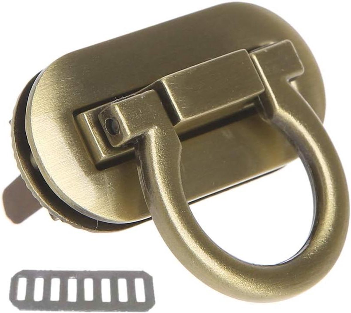 Metalen Tassluiting - Draaisluiting Portemonnee - Tassen Maken - Hoge Kwaliteit Metaal - 3.5 cm - Zilver