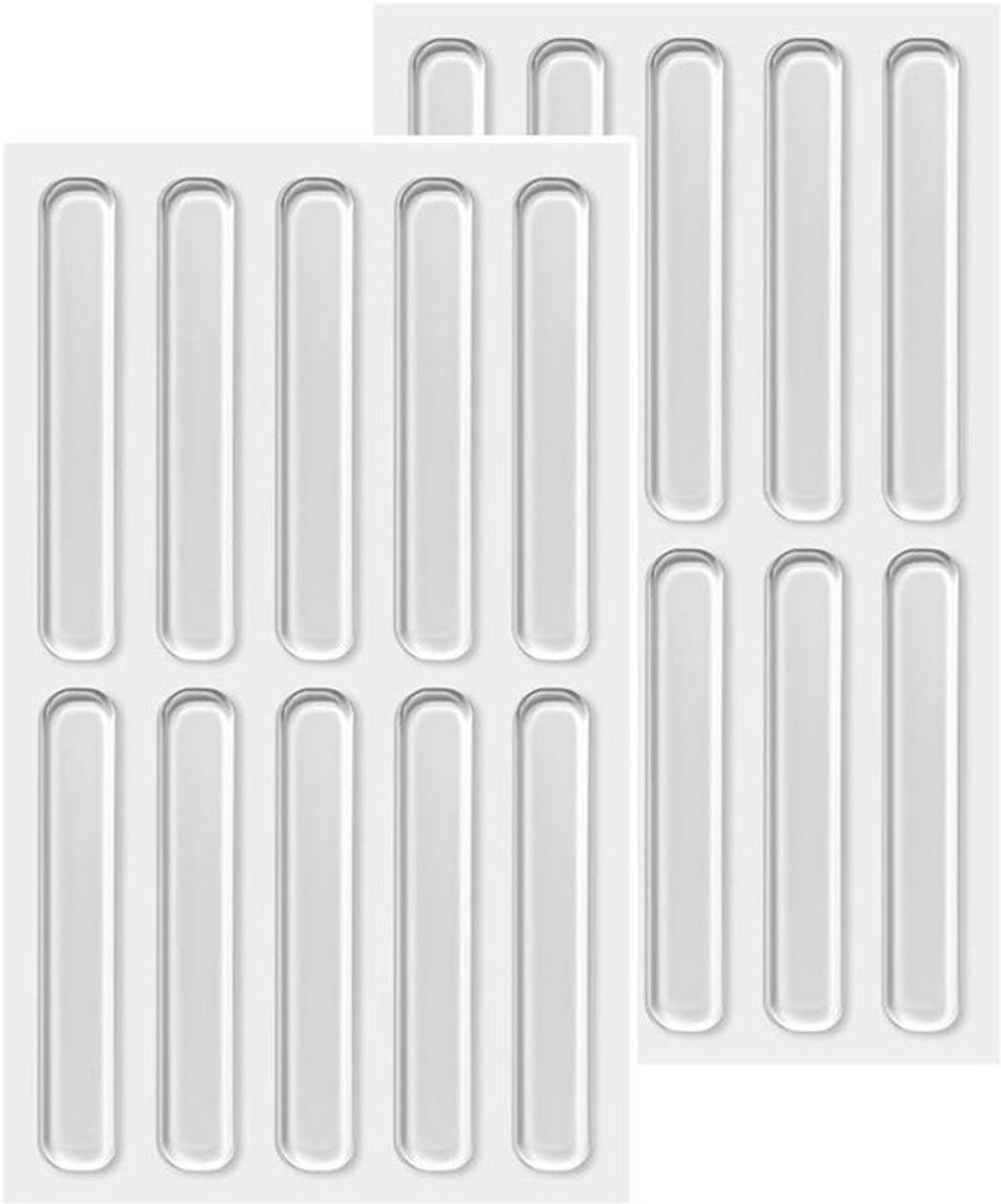 20 Transparante Siliconen Pads - Zelfklevende Rubber Voetjes voor Meubels, Deuren en Apparaten - 20 Stuks Bumper Beschermers