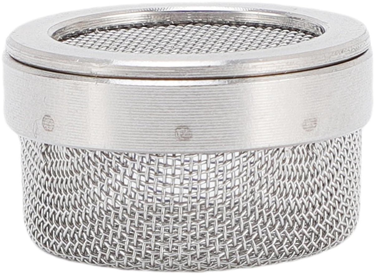 Reinigingsmandje Roestvrijstaal - Gaashouder Onderdelen - Kleine Onderdelen Reinigen - Voorkomt Verlies - 2 x 12 cm - Zilver