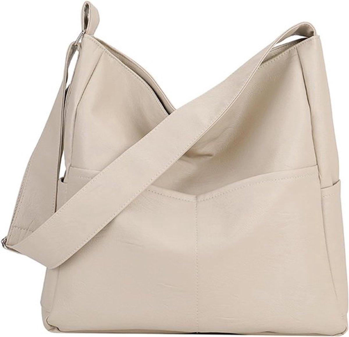 Dames crossbody tas met grote capaciteit, retro hobo schoudertas van zacht PU leer voor reizen en dagelijks gebruik