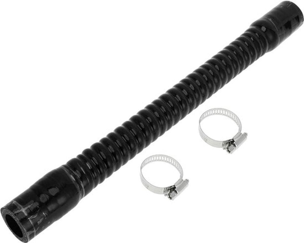 Koelmiddelslang 25 mm ID - Zwarte Siliconenslang - Lengte 400 mm - Hoge Temperatuur Weerstand - Meerlaags Weefsel - Maximale Druk 1 Mpa