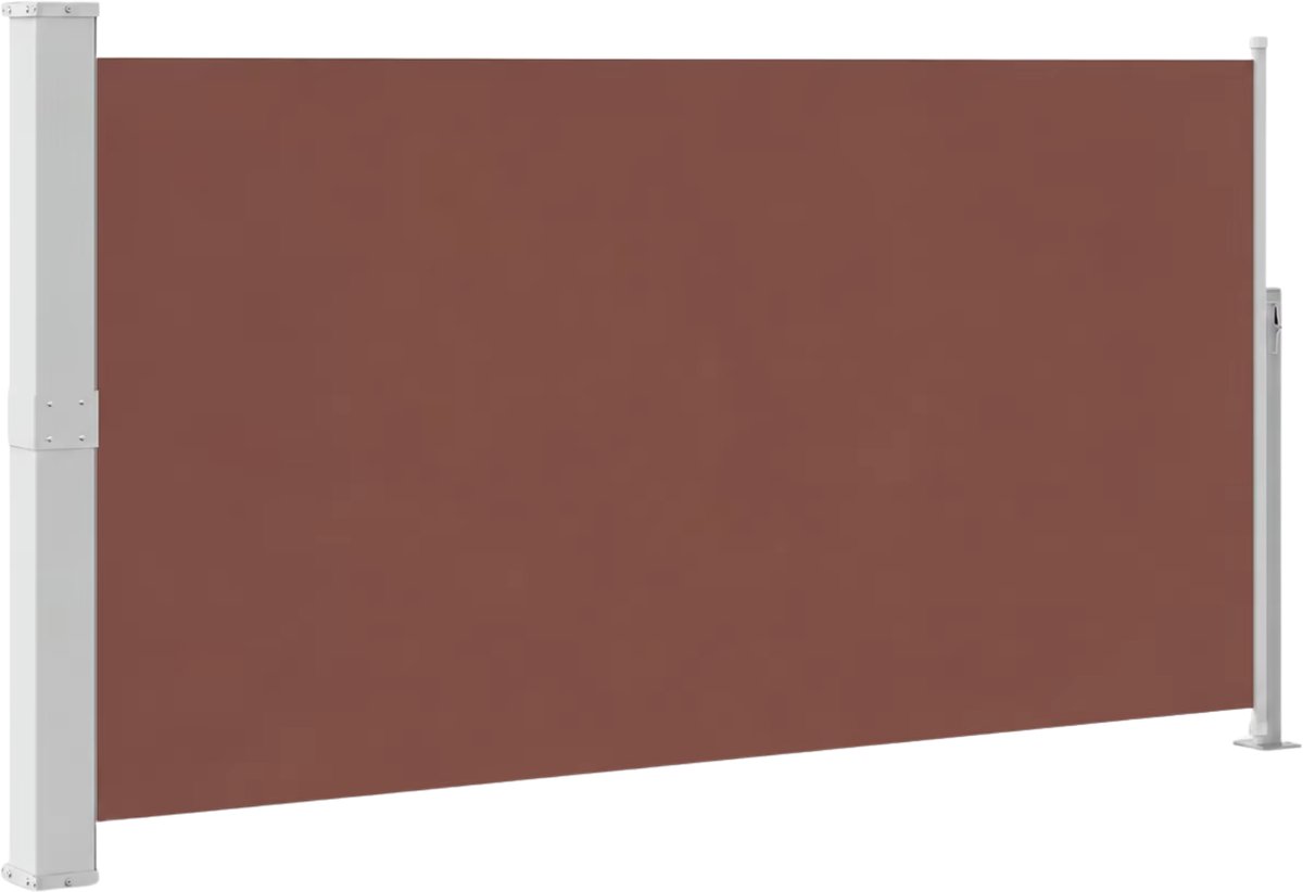 Zijluifel Uittrekbaar 170x300 cm Bruin – Weerbestendig & Opvouwbaar - Zonnescherm, Privacy & Windbescherming