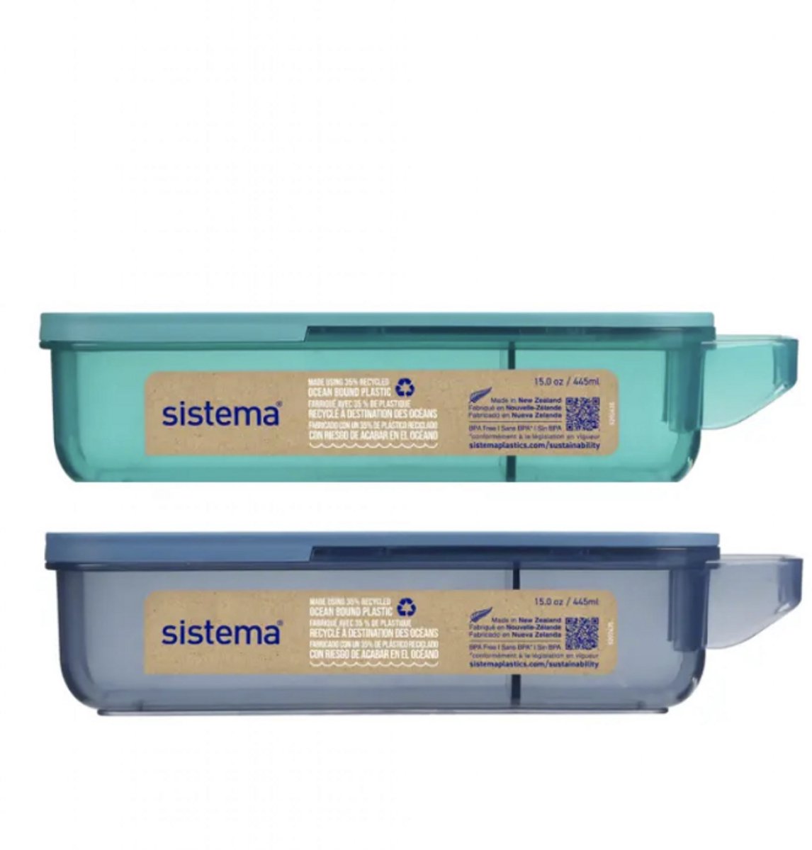 Slide and Snack Box recyceltes PP 430ml 1 St�ck