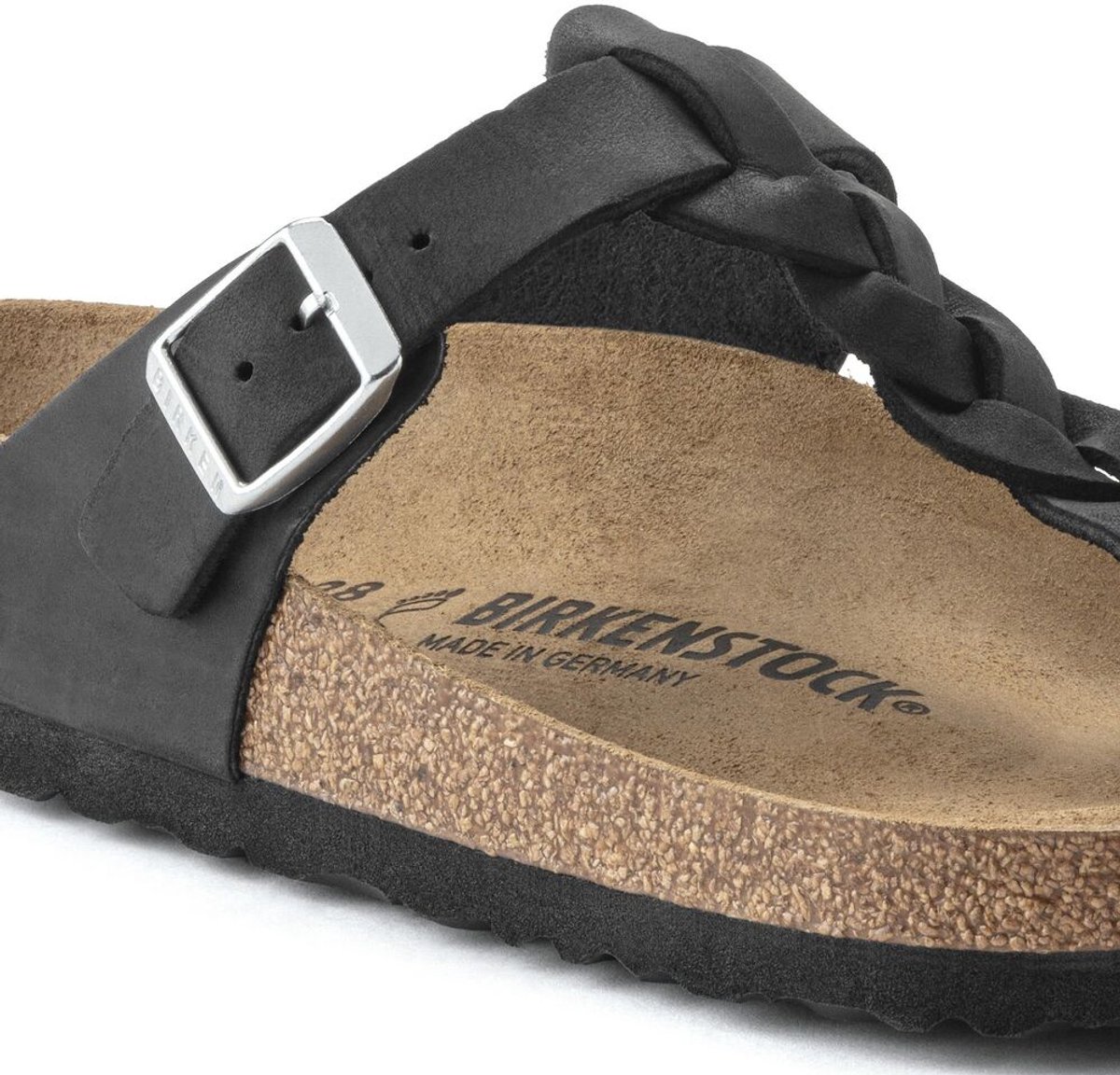 Birkenstock Teenslipper Gizeh Braided 1021349 Breed Zwart