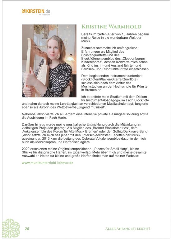 Harpcursus voor beginners - Harp lesboek - Harp leren spelen - Met downloadvideo's - 106 g - Niet gespecificeerd — afbeelding 5