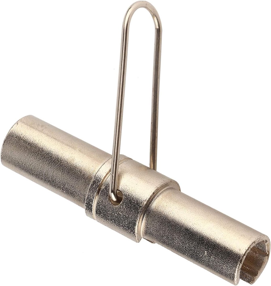 SnelShoppen - Dubbelzijdige Sleutel Huls Verwijder Tool voor CATV RG6 RG59 RG11 F Connectoren, Vernikkeld Ijzer, Compact Ontwerp