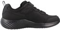 Zwarte Skechers sneaker met klittenband, veters en een dikke, golvende zool.