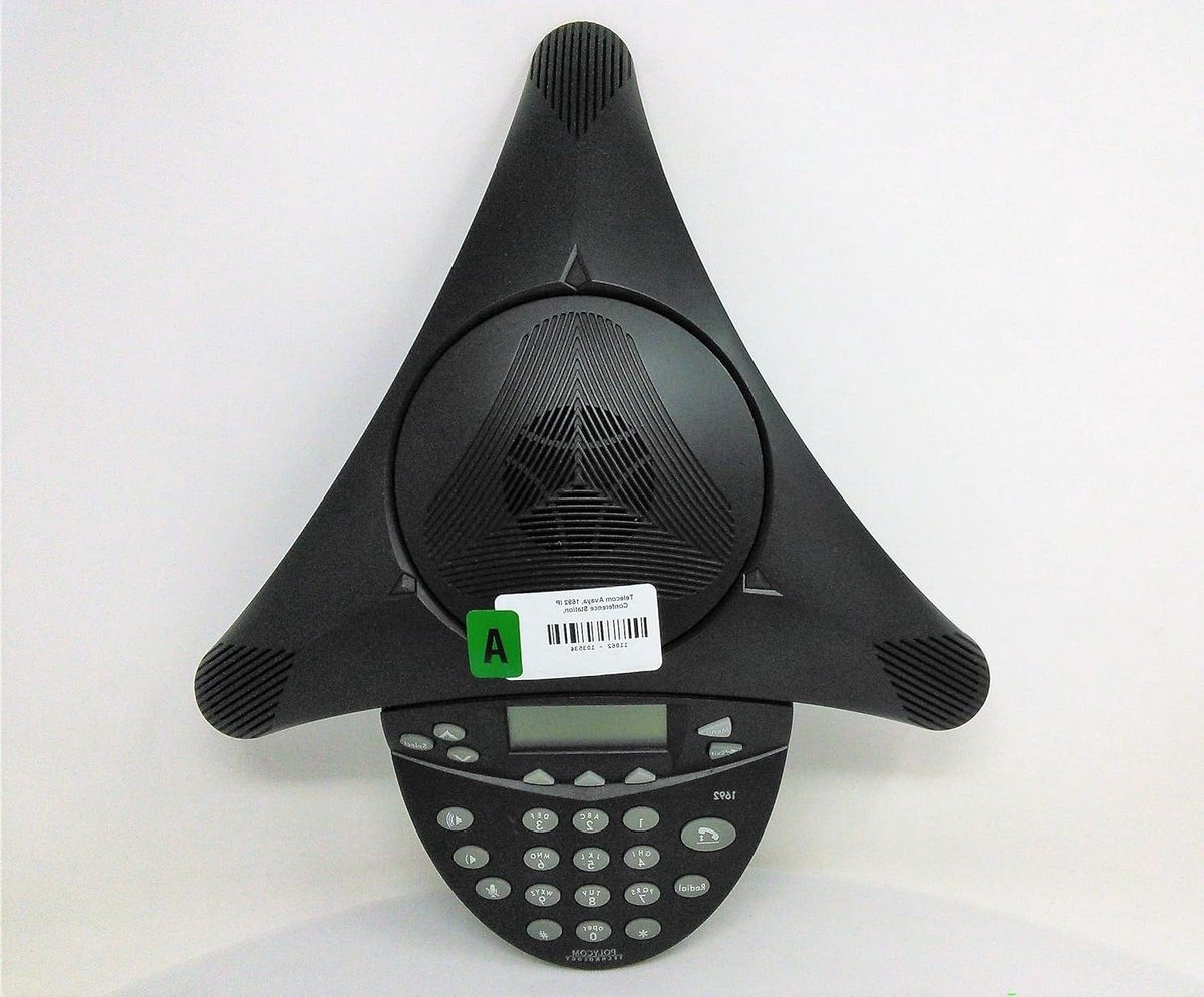 IP Speaker Phone - Conferentie Telefoon - Vergaderruimte Communicatie - HD Geluidskwaliteit - 38.86 x 33.27 x 15.24 cm - Donkergrijs