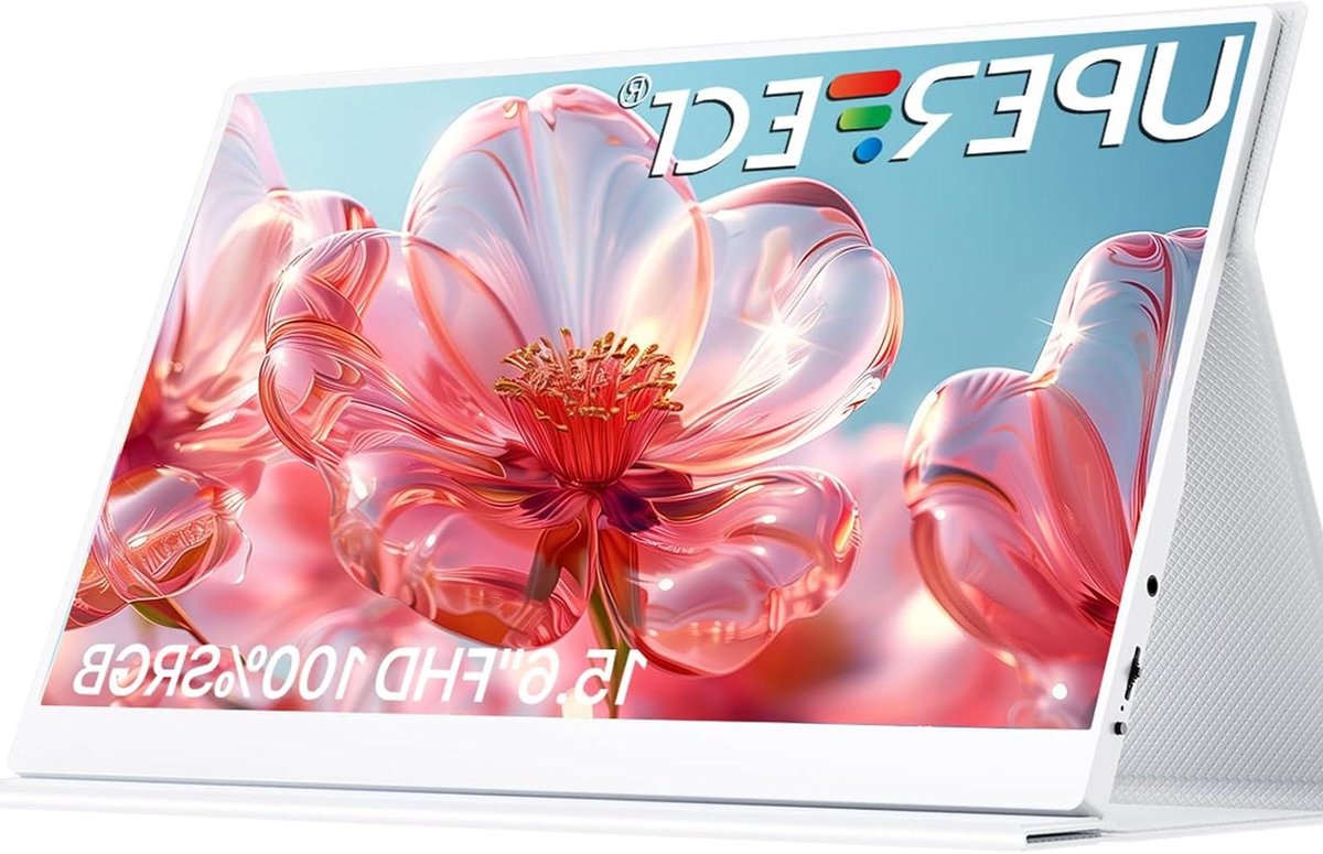 Draagbare Monitor - Extra Scherm - Efficiënt Werken - Ultradun Ontwerp - 15.6 Inch - Zwart