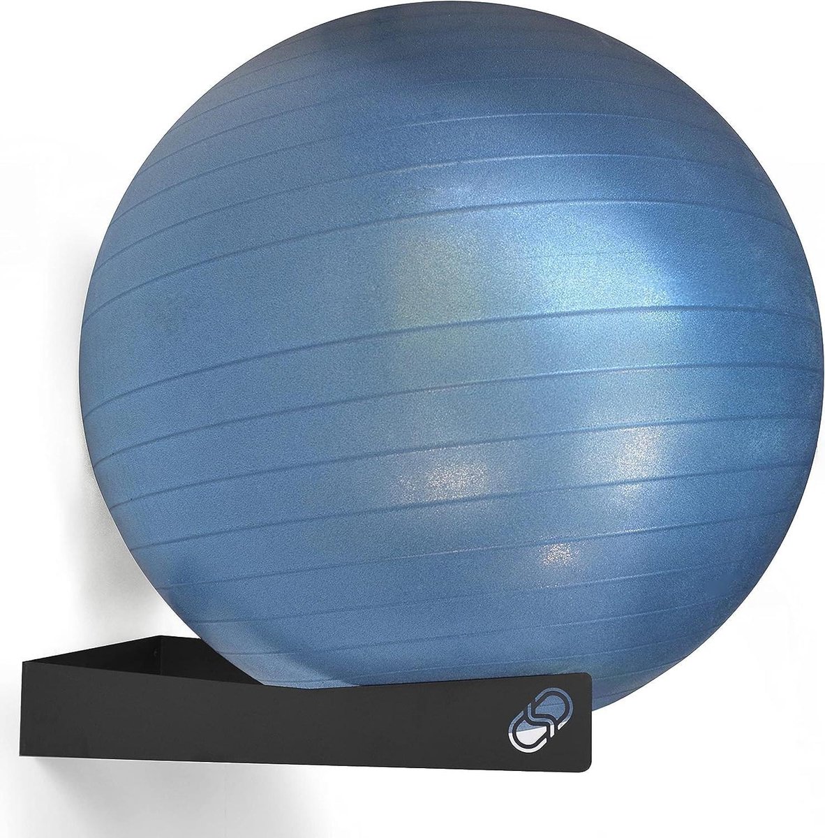 Wandhouder Bal - Fitness Accessoire - Sport Organisatie - Koolstofstaal Constructie - 1 Stuk - Wit