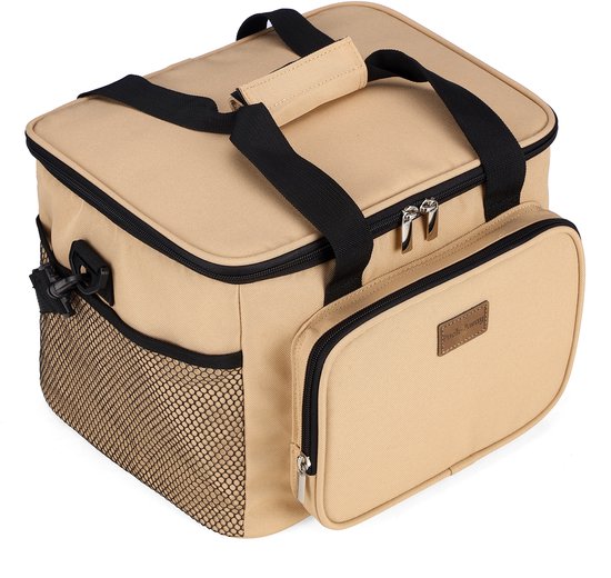 Packaway 4 Laags Geïsoleerde Koeltas - Lunchtas 15 liter - Beige van Packaway — afbeelding 2