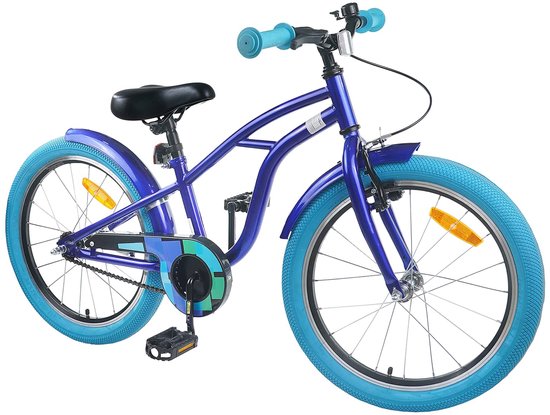 vidaXL - Kinderfiets - 22 - Inch - voor - 7-12 - jaar - oud - Donkerblauw van VidaXL — afbeelding 5