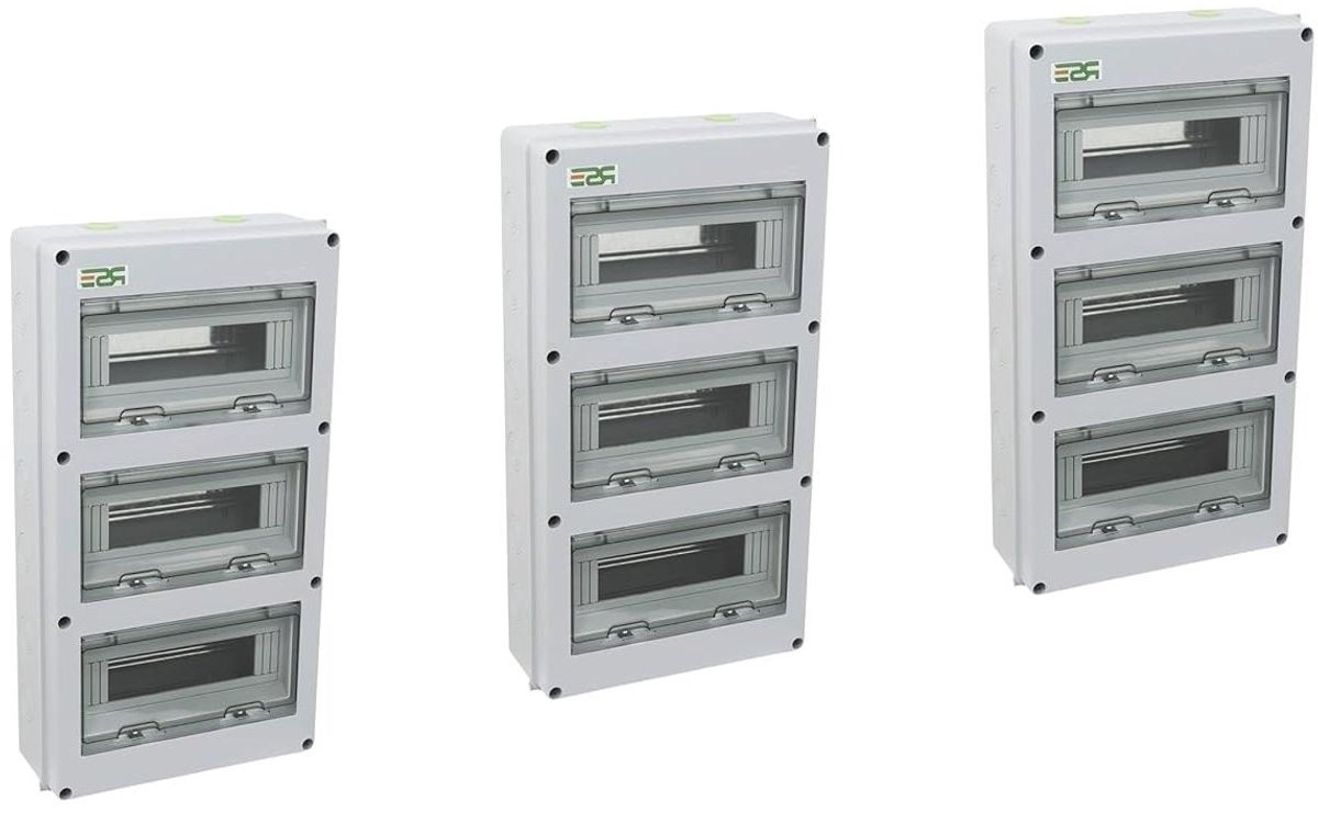Verdelingkast - Groepenkast Buiten - Stroom Verdelen - IP65 Waterdicht - 280x510x110 mm - Wit