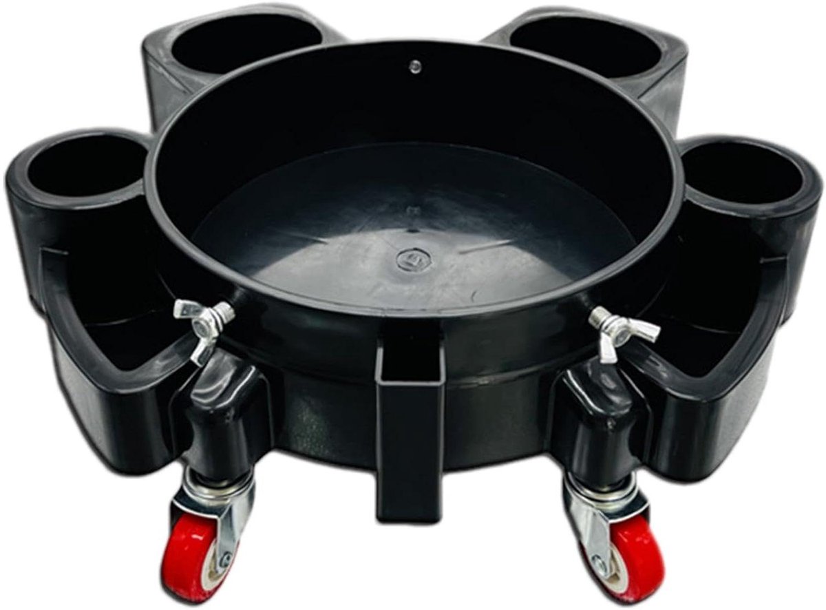 Auto Emmer Roller - Emmer Kar - Auto Wassen - 5 Zwenkwielen - 11 inch - Zwart
