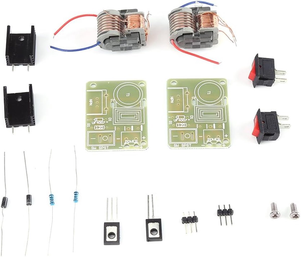 SnelShoppen - 2 Sets 15KV Boost Hoge Spanning Puls Generator Hoge Frequentie Boogontstekingsmodule voor DIY Elektronica en Onderzoek