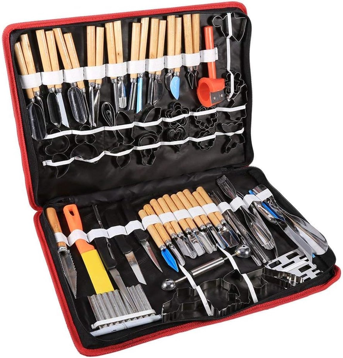 SnelShoppen - 80-delig Snijgereedschap Set, Keuken Snijtools, Snijmessen, Handgereedschap voor Groenten, Fruit en Garnituur - RVS, Duurzaam en Gebruik