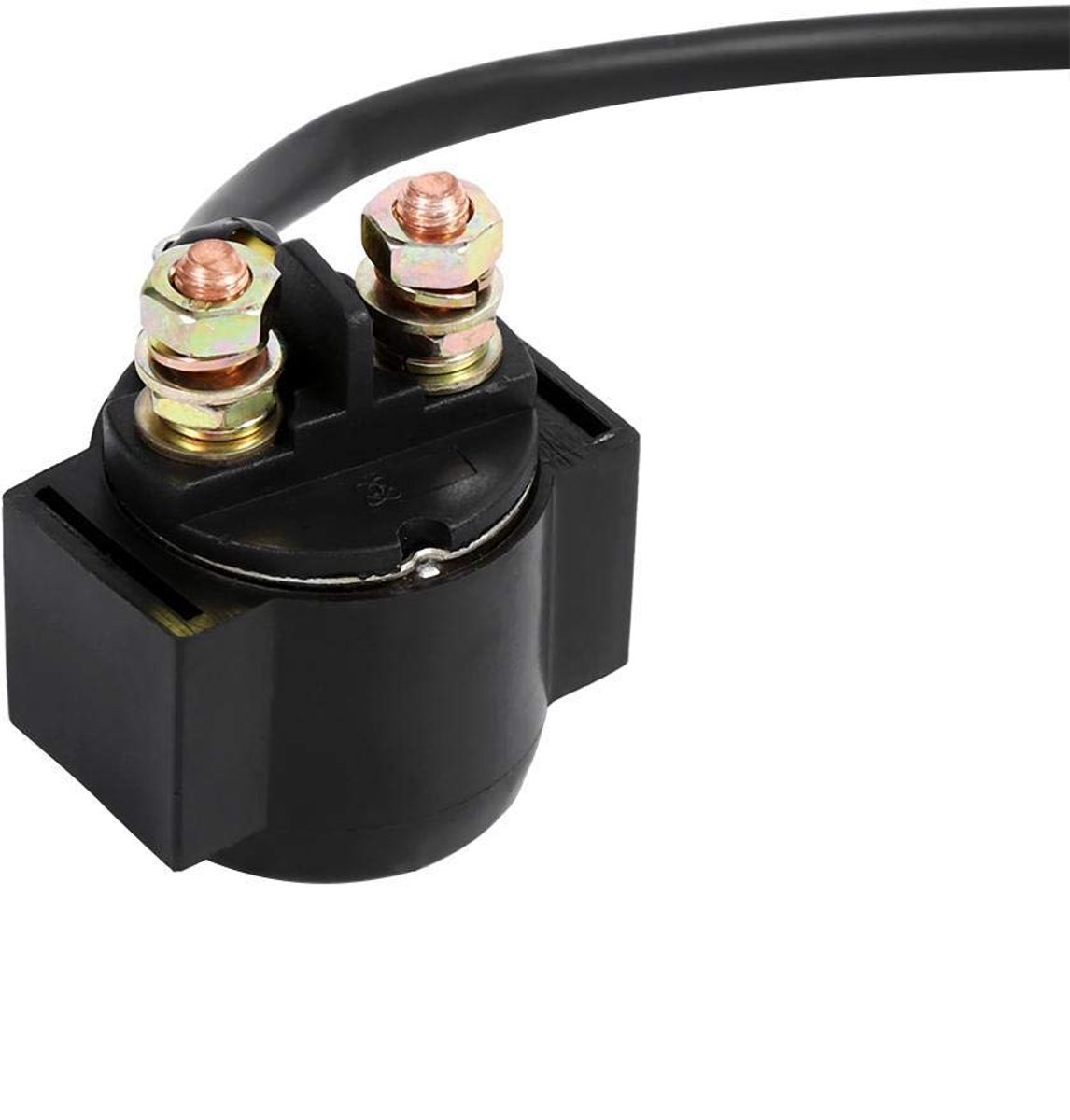 SnelShoppen - Starter Solenoid Relay voor Chinese Scooter ATV Dirt Bikes Moped 2 Draad 2 Pin 4-Wielers Pit Bike Go Kart Dne Buggys