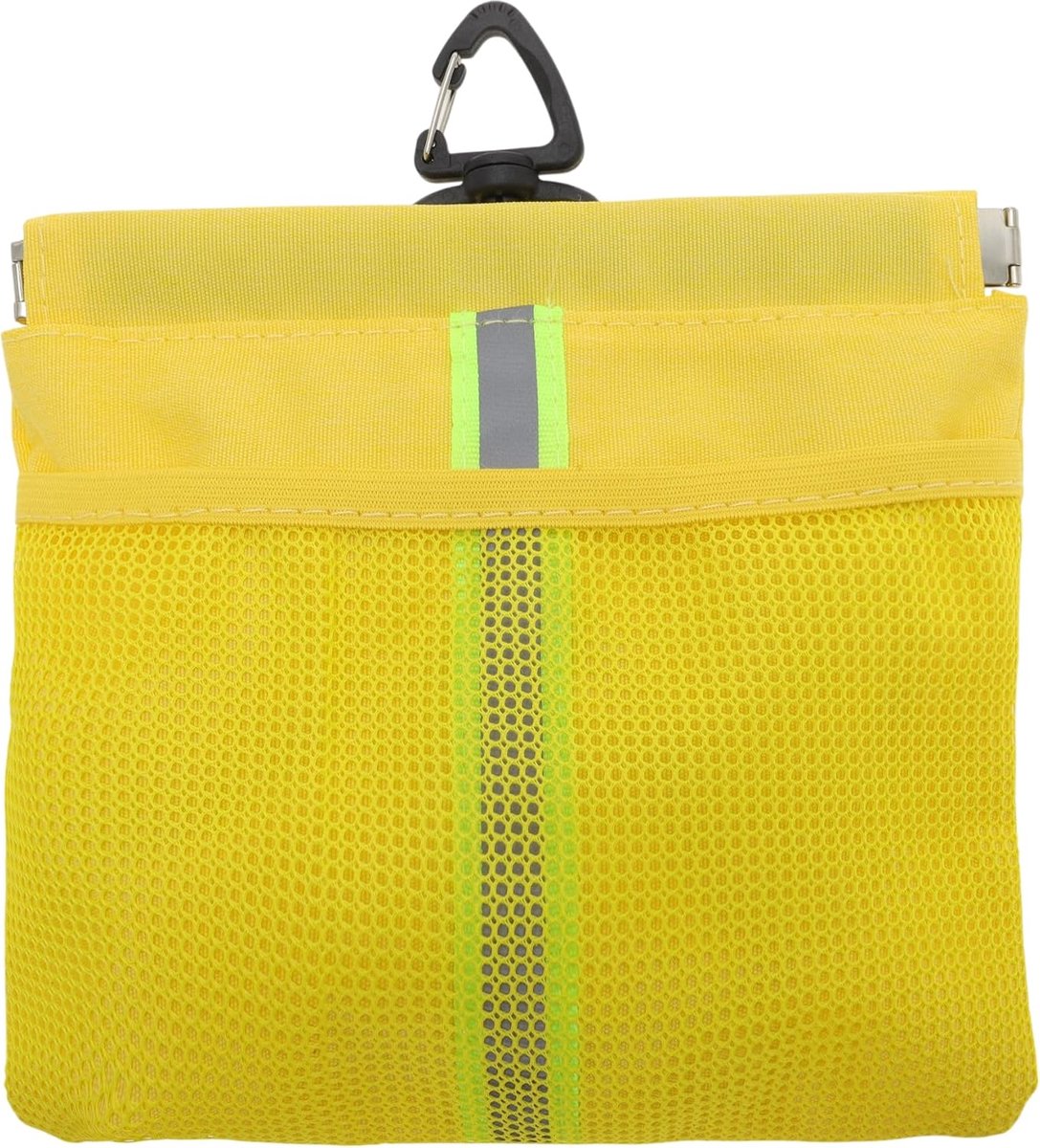 SnelShoppen - Dog Treat Bag, Beloningszak, Hondensnack Tas met Automatische Sluiting, Hondenvoer Dispenser, Klein, Geel, Waterdicht, Reflecterende Str