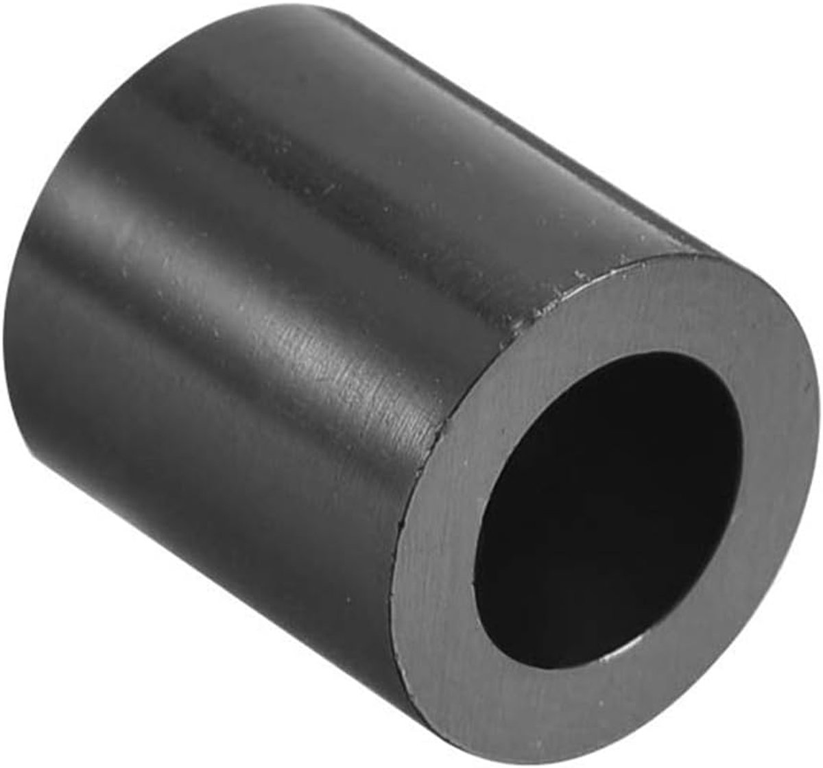 SnelShoppen - 250 Stuks ABS Ronde Spacer Ringen, ID 5.2mm OD 9mm L 10mm, Zwart Niet-Getapt Kolom Steunen voor Elektrische Schroeven, Schakelaar en Hou