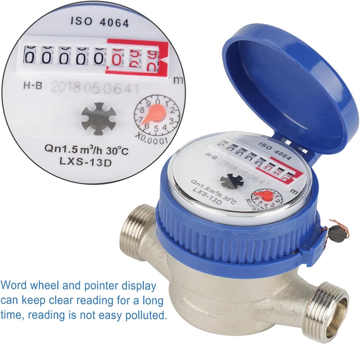 Tuinwatermeter 15 mm - Ijzer ABS met beschermkap - Hoge precisie - Voor nauwkeurige waterverbruikmeting - ShopVlot
