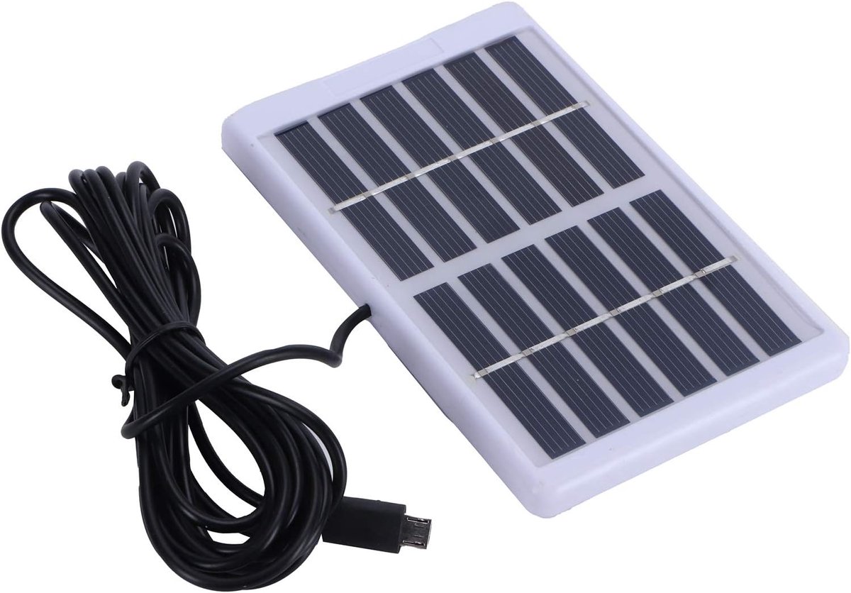 SnelShoppen - 1.2W 6V Zonnepaneel met USB-aansluiting Polycrystalline Silicon Voor DIY Projecten, Tuin, Camping, Elektronische Toepassingen