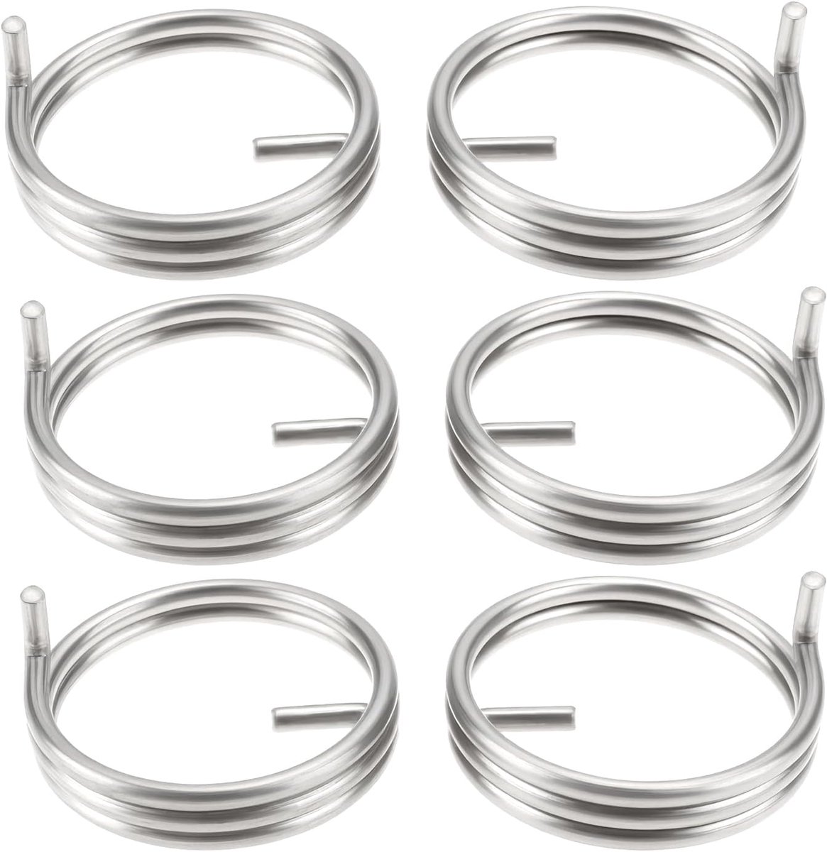 SnelShoppen - 3 paar deurhandgreep veren links en rechts voor Securit S3303 en B&Q deurhandgrepen, zwart antiek ijzer, 1.6 mm draad, 22.5 mm buitenmaa