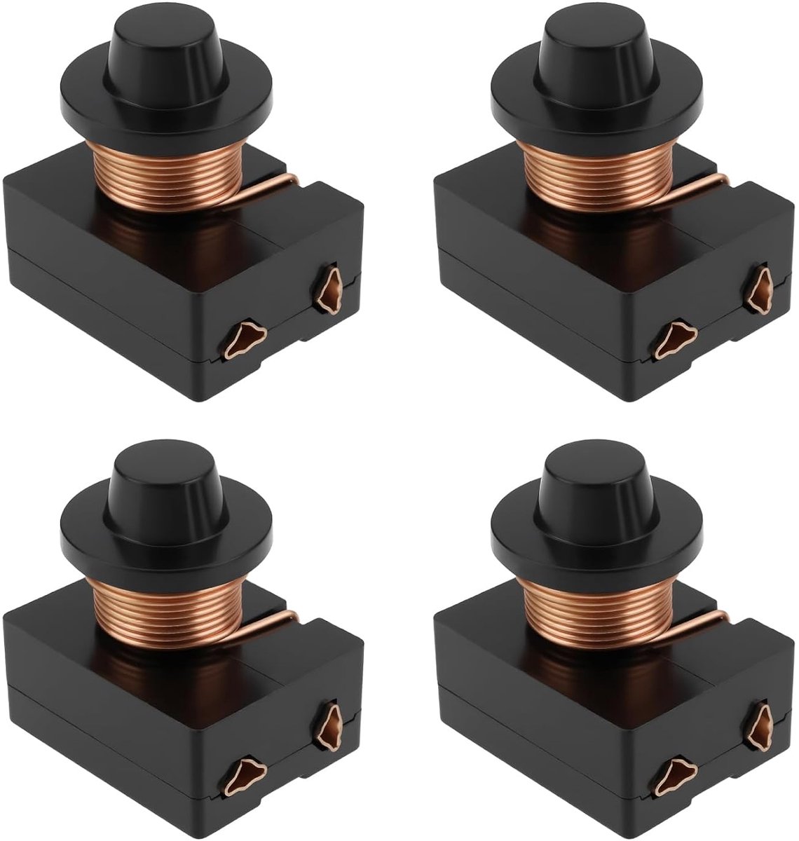 SnelShoppen - 4Pcs 1/2HP Koelcompressor Start relais voor Huishoudelijke Koelkasten en Mini Koelkasten - Directe Vervanging Accessoire