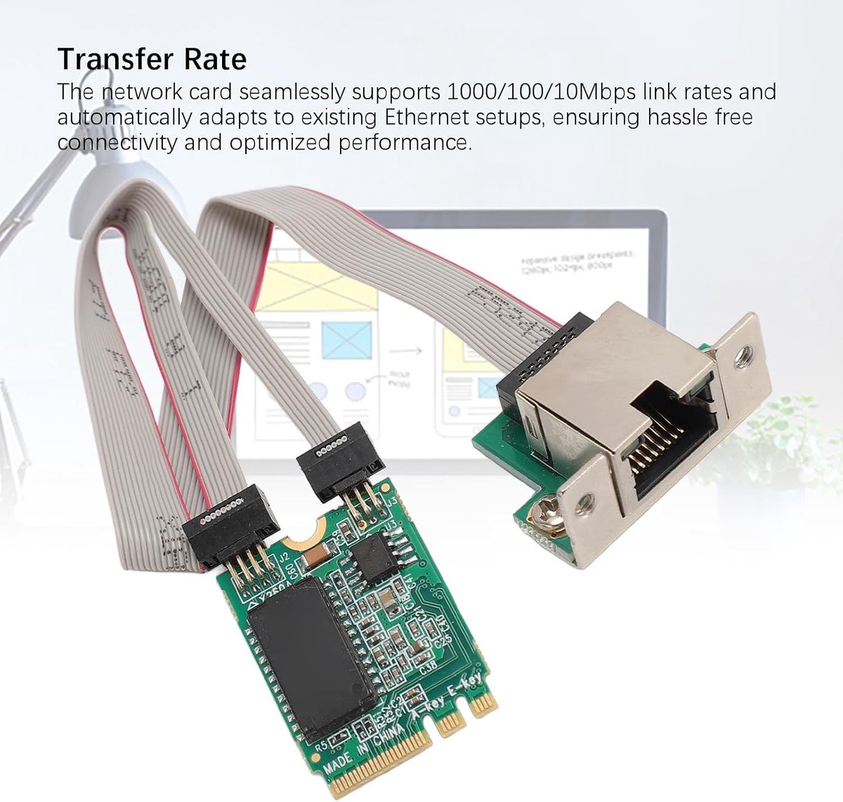 SnelShoppen - Gigabit Ethernet Kaart M.2 A E-slot - I210AT Chipset - 1000/100/10Mbps Ondersteuning - Ideaal voor Industriële Embedded PC's