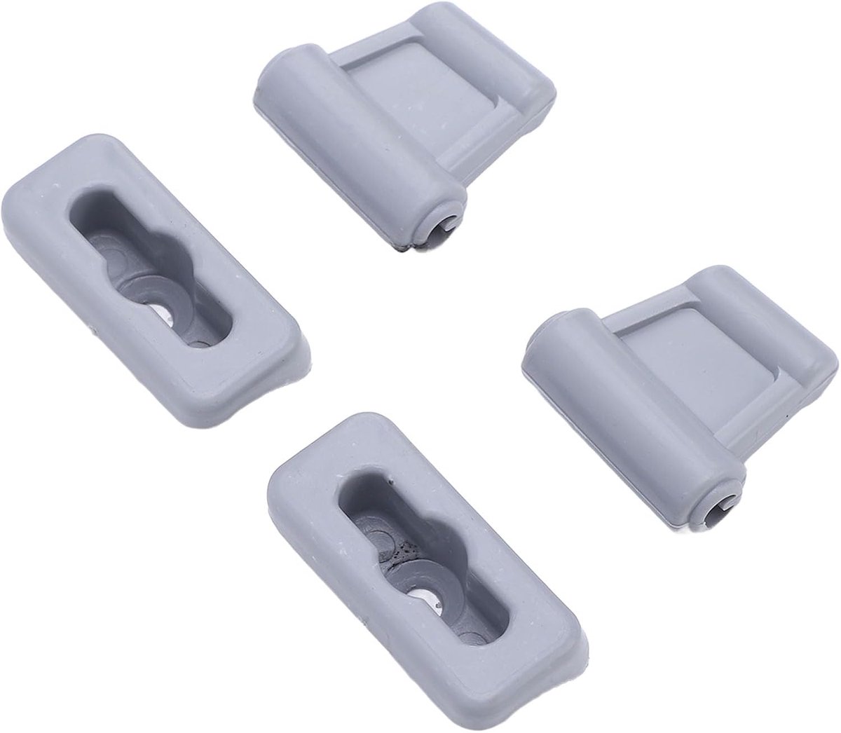 SnelShoppen - Hoge Sterkte Kunststof Zonneklepclips Autozonneklephouder voor R107 1971-1989-modellen - Elegant Design in Grijs - Verfraai Je Voertuigi