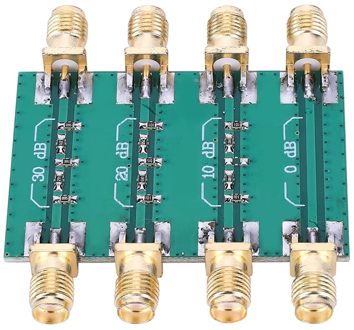 SnelShoppen - RF Fixed Attenuator SMA Female 50Ω Voor DC - 4.0 GHz Signalen, 3 Niveaus Attenuatie, 23dBm Vermogen, Geschikt Voor Laboratoria En Commun