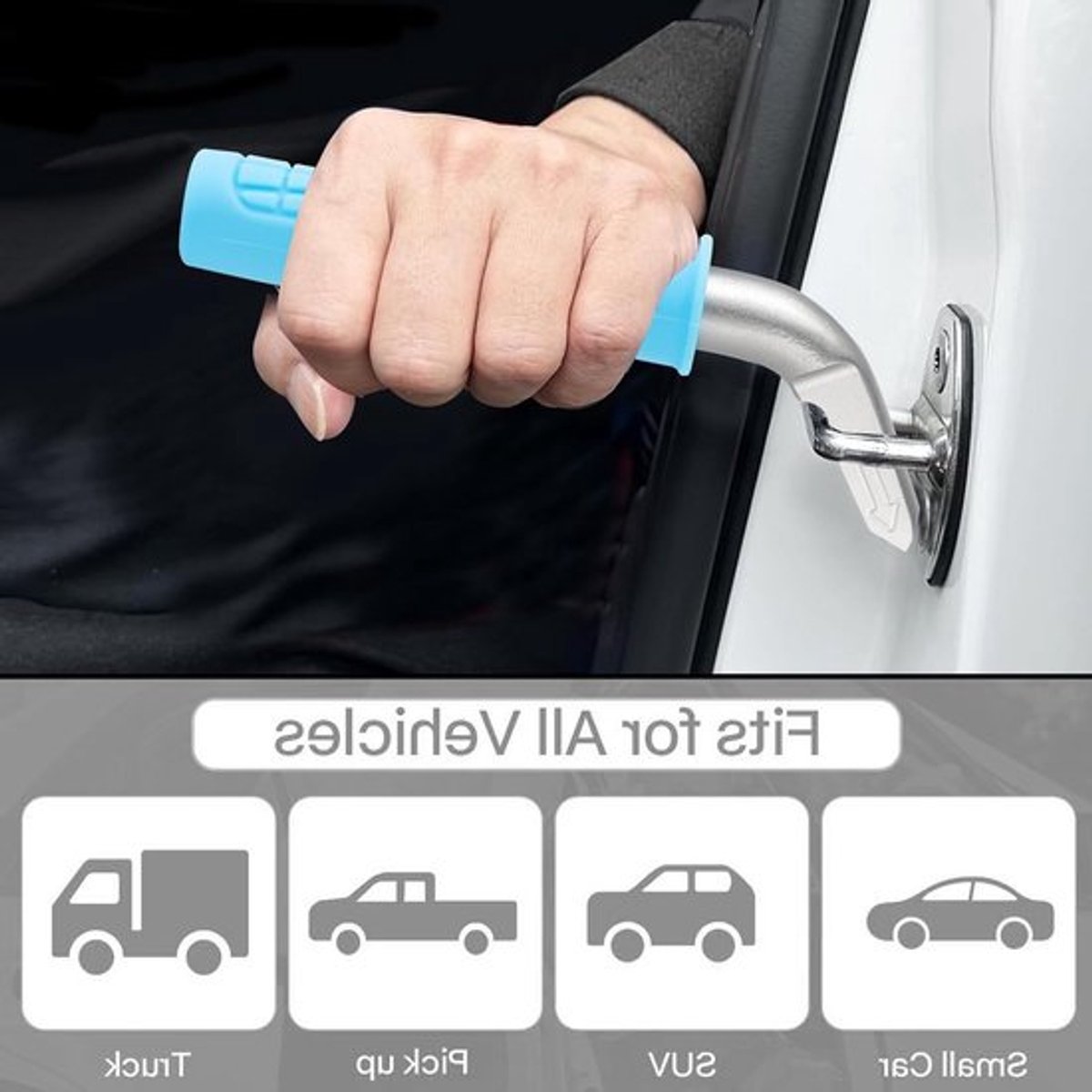 2 Stuks Auto Handgrepen voor Ouderen - Universele Deurgreep, Ondersteuning bij Instappen en Uitstappen, Antislip voor Senioren en Personen met Beperkte Mobiliteit