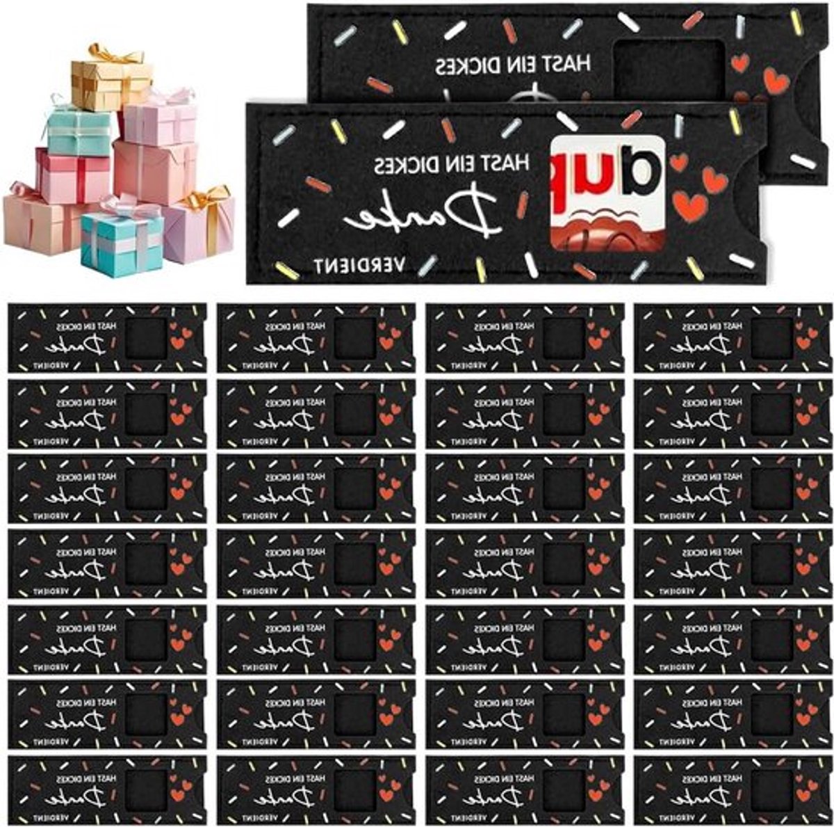 30 Stuks Dikke Bedankbriefjes voor Chocoladerepen - Cadeauverpakking voor Leraren, Educators en Afscheidsgeschenken