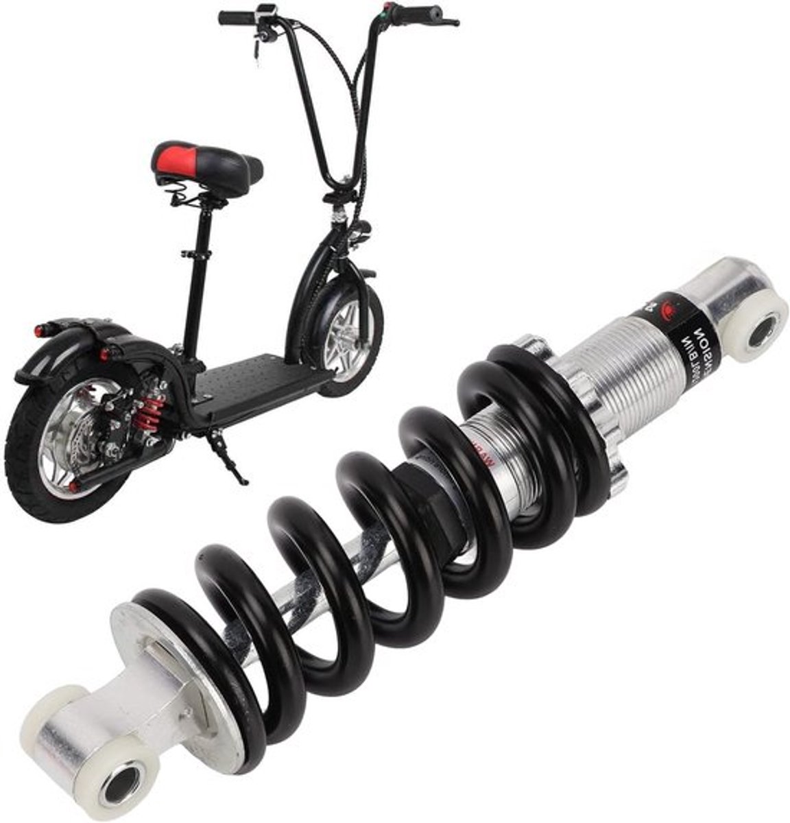 Schokdemper voor Mountainbike, Aluminium Legering, 190mm, 1200 LBS Achterdemper voor Fietsen, Dirt Bikes en ATV's