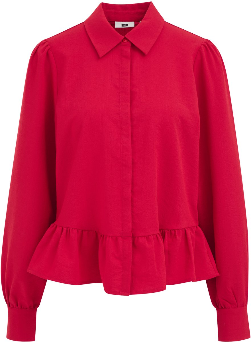 WE Fashion Dames blouse met ballonmouwen