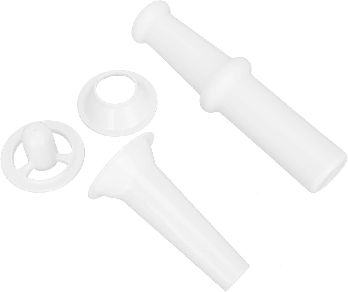 SnelShoppen - Food Pusher Vlees Vulmondstuk Kubbe Accessoire Handmatige Worstmaker Vleesstuffer Filler Universeel Voedselveilig