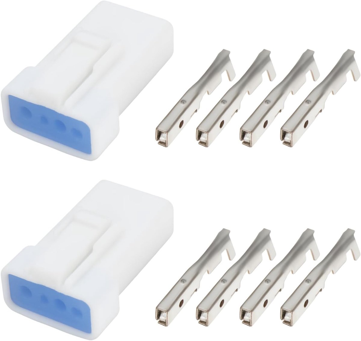 SnelShoppen - 2 Stuks 4 Pin 2mm Waterdichte Stekker Socket JST 04R-JWPF-VSLE-S voor Sensor Toepassingen, Modelbouw, Spoorwegen, Fabrieksautomatisering