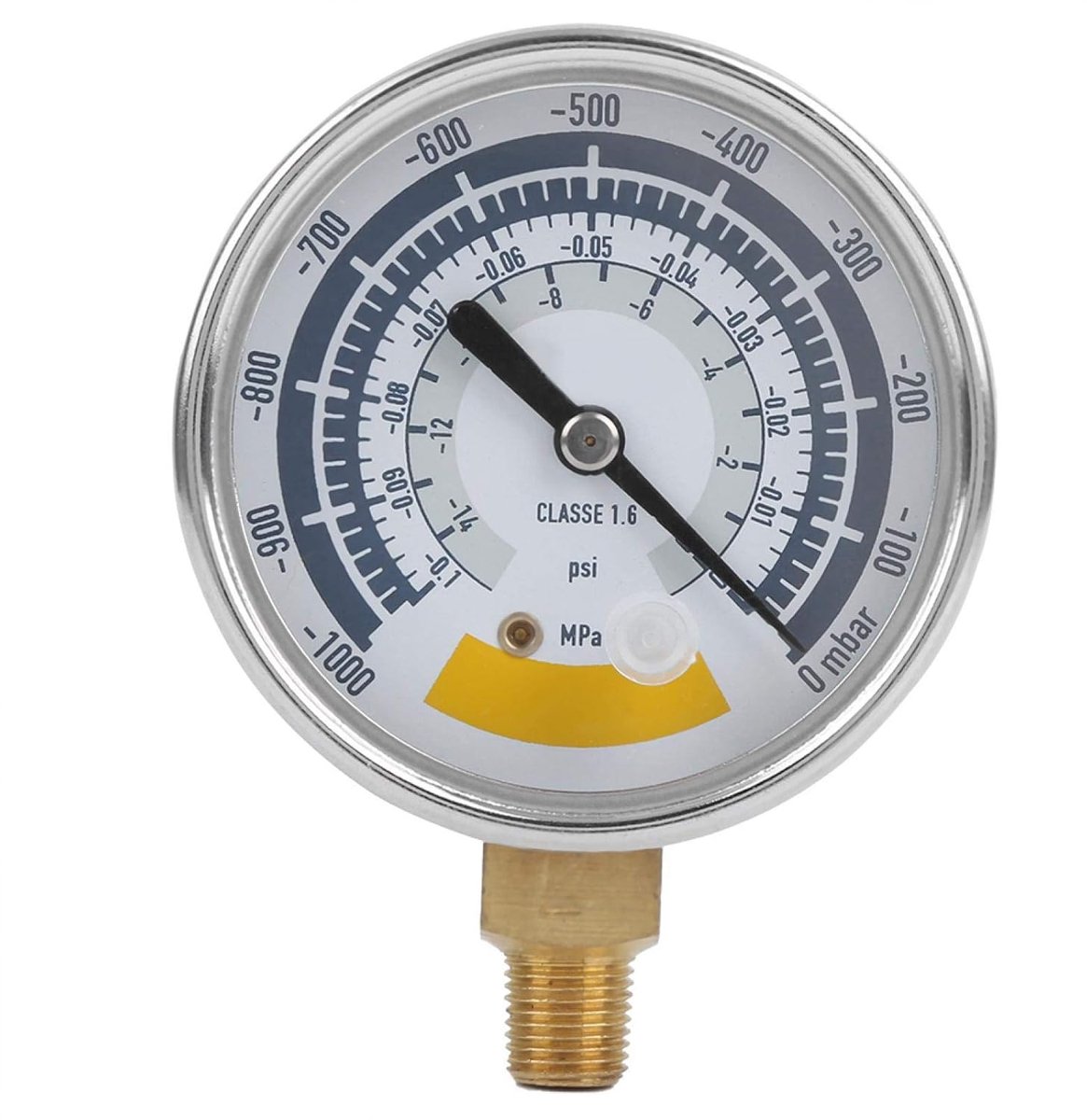 SnelShoppen - Drukmeter Vacuüm 0-14psi G1/4in Aansluiting Nauwkeurig Instrument Voor Vacuümpomp