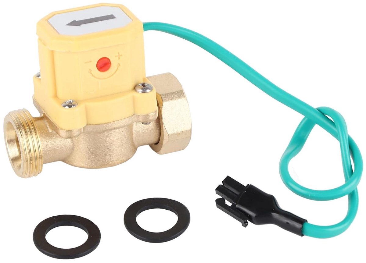 SnelShoppen - Magnetische Waterstroom Sensor Schakelaar Instelbaar Automatische Laag Waterdruk Elektronische Schakel Controle 220V G3/4-G3/4 Draad