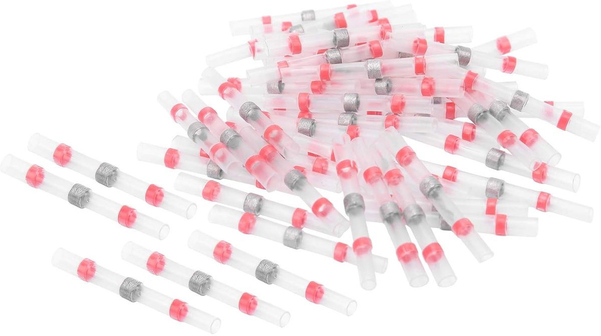 50pcs Heat Shrink Tubing Connection Kit with Solder Sleeve Connectors for Electrical Connections - ShopVlot