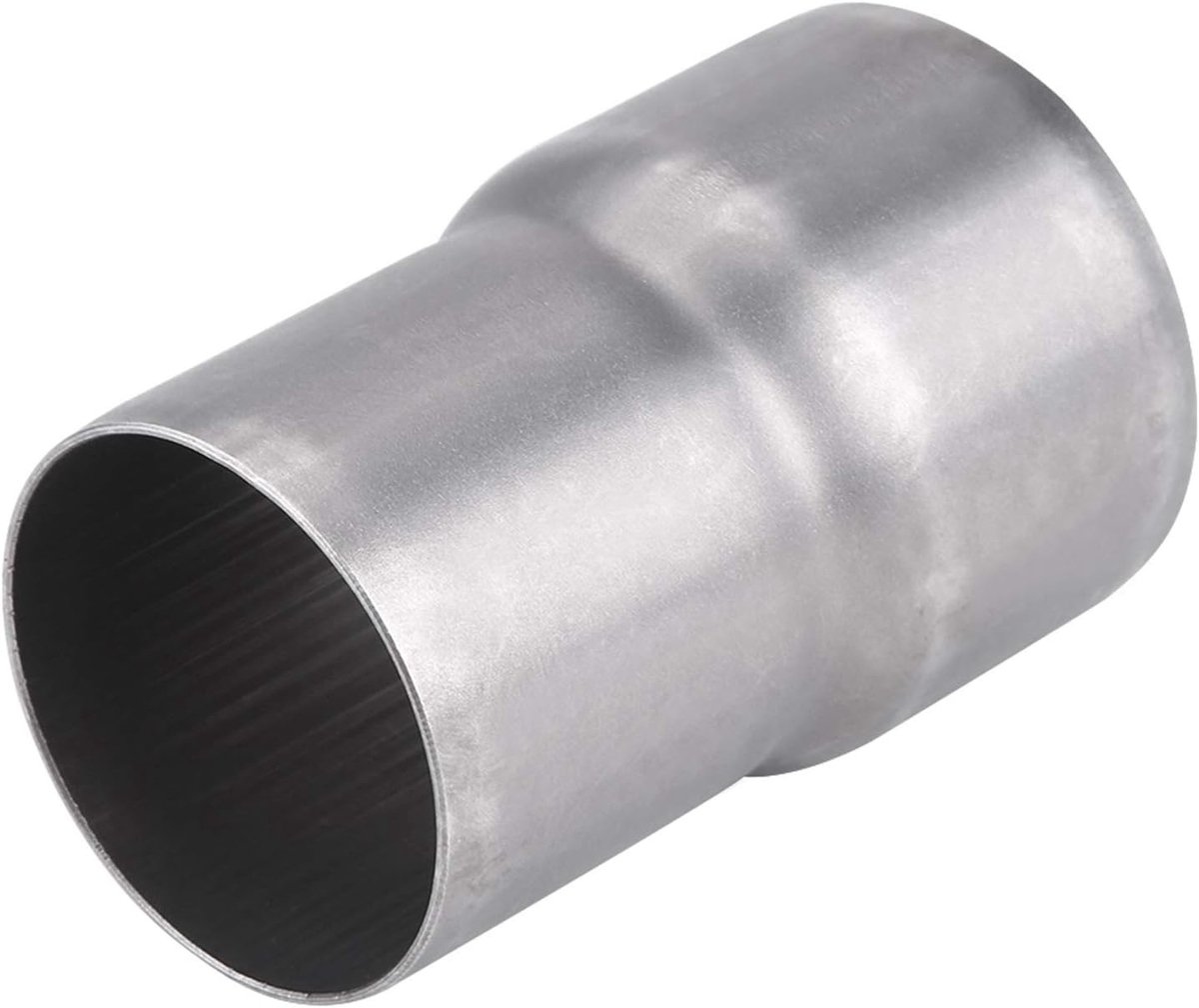 SnelShoppen - Universele 51mm tot 60mm Motorradauspuffadapter van RVS - Verbindingsadapter voor Geluidsreductie - Hoogwaardige Uitlaataccessoires