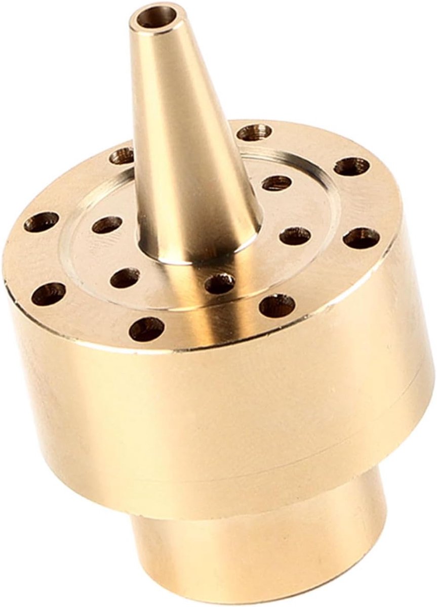 SnelShoppen - 1/4" Tuinsproeikop voor Irrigatie, Messing Multi-Directionele Waterstraal, Duurzaam en Corrosiebestendig, Ideaal voor Tuin en Fontein
